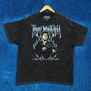 Scarface Mineral Wash Tony Montana Movie T-Shirt Size Extra Large